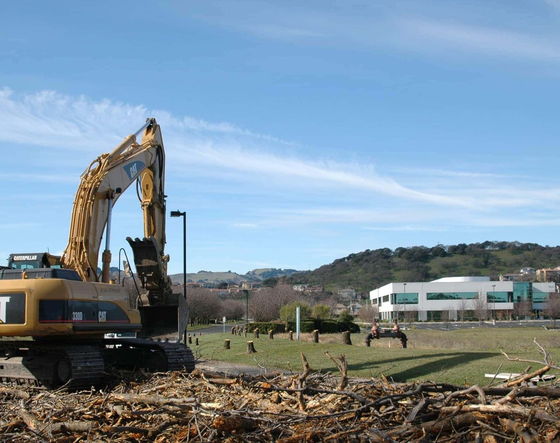 Land clearing and lot clearing service on rural property in Sonoma County